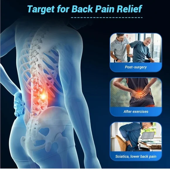 Auto Air Compression Cold Therapy with Large Back Brace & Ice Bag